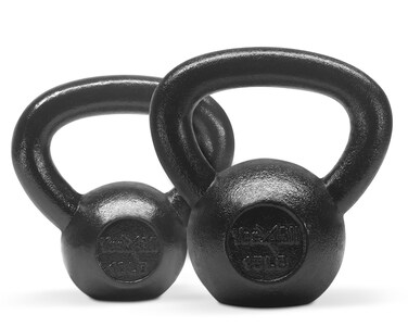 Yes4All Cast Iron Kettlebell Weight Sets  Weights Available 5 10 15 20 25 30 lbs and Adjustable Kettlebell Handle