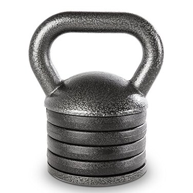 Apex Adjustable HeavyDuty Exercise Kettlebell Weight Set Strength Training and Weightlifting Equipment for Home Gyms APKB5009 Grey