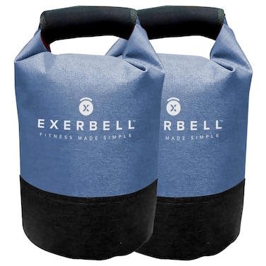 Exerbell Workout Weights  Foldable and Adjustable Kettlebell  sandbag Kettlebell