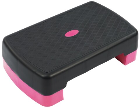 Fitvids 18 Workout Aerobic Stepper Step Platform with 2 Risers Lightweight Portable Step Up Platform Trainer Adjustable Height 32 55 for Home Gym