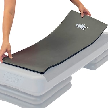 Cathe Mini Aerobic Step Platform Thick Mat  Turn Your Step Aerobics Platform Into a Comfortable Weight Bench  Also Use For Yoga Extra Cushion For Your Knees Wrist and Elbows