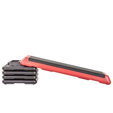 The Step Original Aerobic Platform Health Club Size Steppers for Exercise with 4 Risers for Adjustable Home Workout Stair Stepper for Exercise and Home Gym