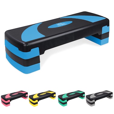 KL KLB Sport Adjustable Exercise Workout Aerobic Stepper Step Platform Trainer