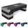 KL KLB Sport Adjustable Exercise Workout Aerobic Stepper Step Platform Trainer Gray