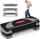 SPORFIT 31 Exercise Step PlatformAdjustable 468 Aerobic Steppers for ExerciseNonslip Step Up Exercise Platform wRisersFitness Workout Aerobic Step Platform 440lbs Capacity
