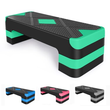 HaoKang Adjustabl Aerobic Stepper Fitness Step Platform Health Workout for Sports Training