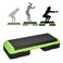 SPORFIT 43 Adjustable Aerobic Step Platform for ExerciseHeight 4 6 8 Fitness Step Exercise Platform 550lbs CapacityNonslip Workout Step Deck wRisers for GymHome
