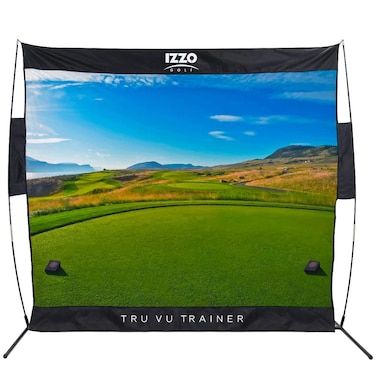 IZZO Tru Vu Trainer Hitting Net  Course Style