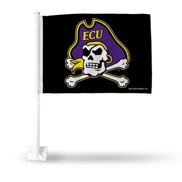 NCAA unisex Car Flag with included Pole