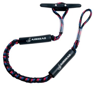 AIRHEAD Kwik Tek AHDL4 Airhead Bungee Dock Line 4 BlackBlueRed 4 Feet AHDL4