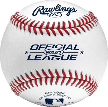 Rawlings  Official League Baseballs  Competition Grade  ROLB1  Youth14U  GamePractice Use  Multiple Count Options