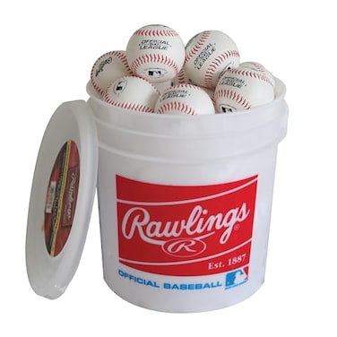 Rawlings  Official League Recreational Use Practice Baseballs  Youth8U  OLB3  Bucket  24 Count