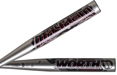 Worth  MAYHEM Slowpitch Softball Bat  AllAssociation  Balanced  14 Barrel