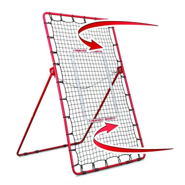Rukket Pitch Back BaseballSoftball Rebounder  Pitching and Throwing Practice Partner  Adjustable Angle Pitchback Trainer