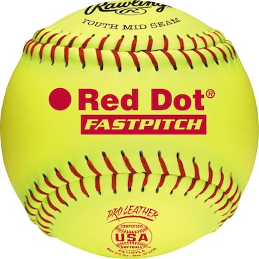 Rawlings  Official RED DOT Fastpitch Softball  11 USAASA  PX11RYLA  12 Count
