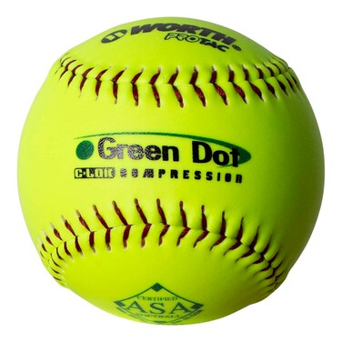 Worth  Slowpitch Softballs  USAASA Approved  12 Count  Multiple Options