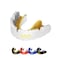 Opro New Gold Level Mouthguard for Braces Adults Sports Mouth Guard Featuring Revolutionary Fitting Technology for Boxing Lacrosse MMA Martial Arts Hockey and All Contact Sports White