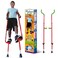 Geospace Original Walkaroo Xtreme Steel Balance Stilts with Height Adjustable Vert Lifters For Outdoor or Indoor Active Play  Exercise For Adults  Kids up to 115 KG RED