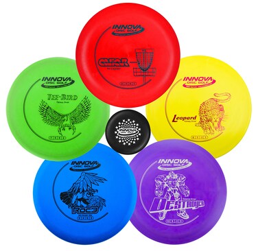 Innova Disc Golf Starter Set  Colors May Vary 160180g  Disc Golf Putter Disc Golf Driver MidRange PDGA Approved Disc Golf Set Frisbee Golf Disc Set