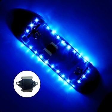 Eliteemo LED Skateboard Light Remote Control Skateboard Light Longboard LightShortboard Light16 Color Change by Yourself Waterproof ShockproofSuper Bright to Display at NightGood Gift for Kids