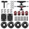 AXDT Skateboard Wheels SetInclude Skateboard Trucks Skateboard Wheels 60mm Skateboard Bearings Skateboard Pads Skateboard Hardware 1