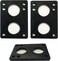 VJ Longboard Skateboard Riser Pads Rubber Set of 2 Size 3mm 18 6mm 14 12mm 12 14mm Angle Wedge Riser Pads Black