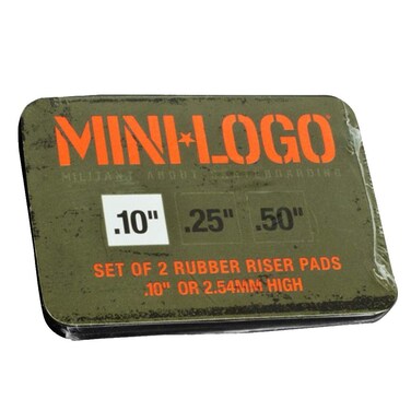 Mini Logo 10 Rubber Skateboard Riser Pads  2 Pack
