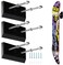 DAJAVE Skateboard Wall Mount 3 Pack Skateboard Wall Hanger Upgraded Acrylic Skateboard Rack Wall Mount Skateboard Holder for Skateboard Deck Display Decoration  Storage