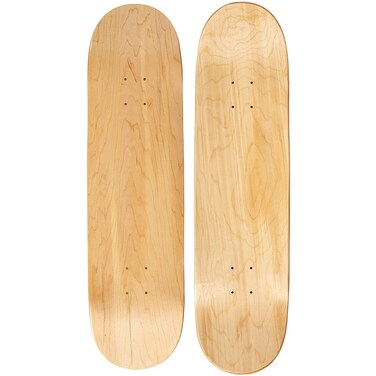Moose Blank Skateboard Deck  Premium 7Ply Maple Construction  Natural Wood  Choose from 10 Sizes