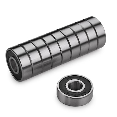 ZFIRST Precision 608 RS ABEC 9 Bearings for ScootersLongboards and Skateboards Pack of 10 PCS Black
