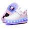 HHSTS Kids Shoes with Wheels LED Light Color Shoes Shiny Roller Skates Skate Shoes Simple Kids Gifts Boys Girls The Best Gift for Party Birthday Christmas Day