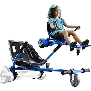 KKA Hoverboard Seat Attachment for 6510 Hover Board Buggy Go Kart Conversion Kit Accessory for Self Balancing Scooter Hoverboards GoCart for Kids or Adults Blue