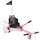 mingto Hoverboard Seat Attachment Go Kart Adjustable Frame Length Hoverboard Attachment for 65 8 10 Hoverboard Self Balancing Scooter  Ideal Gift for KidsAdults Pink