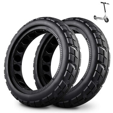 FOXNSK 85 Inch Solid Tire Tyre for Xiaomi mijia M365 FrontRear Rubber Tire Wheel Replacement for Electric Scooter 8 12x2 Antislip 2 PCS
