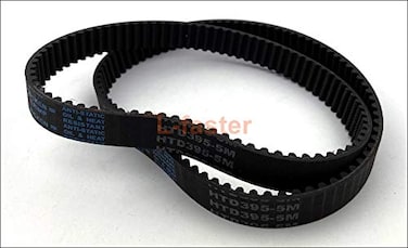 Lfaster 395 Teeth HTD5M Belt for Electric Skateboard 15mm Width HTD4355M Belt Replacement for Mountain Skateboard Conversion Kit 2 Belts 395