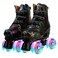 Women Roller Skates Classic Hightop Outdoor Skate Roller LightUp FourWheel Lightning Pattern Shiny Roller Skates for Adult Women Men with Shoe Bag