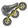 PASENDI Professional Speed Skates Shoes 3 Wheels for Man 3X125MM Big Wheels Carbon Fibre Roller Skating Shoes Black Inline Skate Shoes
