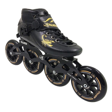 Professional Carbon Fiber Speed Skates Adult Mens and Womens Skates 4Wheels SingleRow Roller Skates Shoes Black Inline Skate Shoes