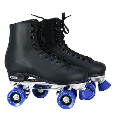 Chicago Mens Classic Roller Skates  Premium Black Quad Rink Skates