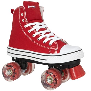 Lenexa MVP 20 Roller Skates for Kids and Adults  Roller Skate Shoes for Men and Women  Outdoor HighTop Sneaker Roller Shoes  Full Lace Up Ankle Support  Various Sizes and Colors