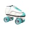 VNLA Junior Lagoon Jam Skates for Men and Women  Indoor Unisex Roller Skates for Tricks and Jam Skating WhiteAqua
