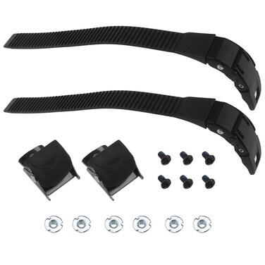 Create idea 2 Sets 22cm Adjustable Roller Skate Shoes Straps with Mounting Screws and Nuts for Men Women Outdoor Sports Replacement Inline Skate Strap