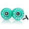 CLAS FOX 78A Indoor or Outdoor 65x35mm Quad Roller Skate Wheels with ABEC9 Bearings 8 Pcs Green