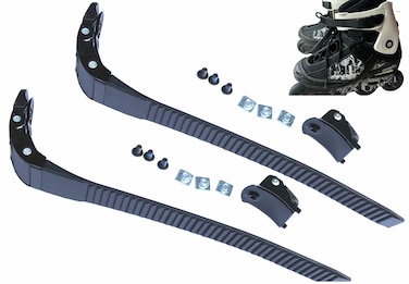 2 Pieces Replacements Inline Roller Skating Shoes Energy Strap with Screws Nuts Skates Buckles Accessory3 Colors Black Blue Pink
