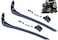 2 Pieces Replacements Inline Roller Skating Shoes Energy Strap with Screws Nuts Skates Buckles Accessory3 Colors Black Blue Pink
