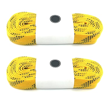Silfrae 2 Pairs Waxed Skate Hockey Laces MultiSize and MultiColor Available