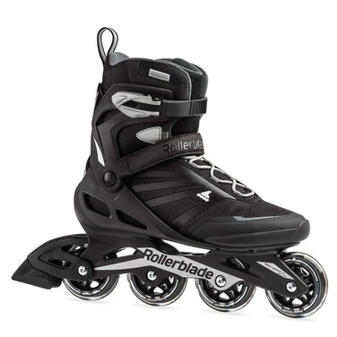 Rollerblade Zetrablade Mens Adult Fitness Inline Skate Black and Silver Performance Inline Skates