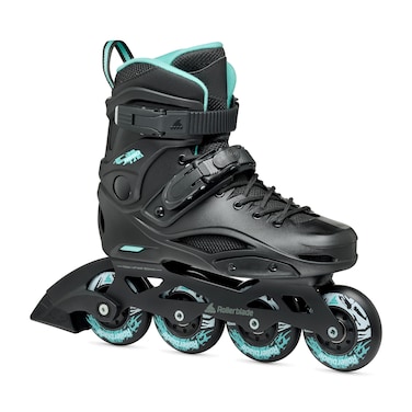 Rollerblade RB 80 Womens Urban Inline Skate Black and Light Blue