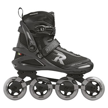 ROCES Mens Pic Tif Outdoor Breathable Fitness Comfort 4 80mm Wheels Racing Inline Skates with Memory Buckle Easy Entry Boots Glass Fiber Reinforced Shell  Aluminum Frame