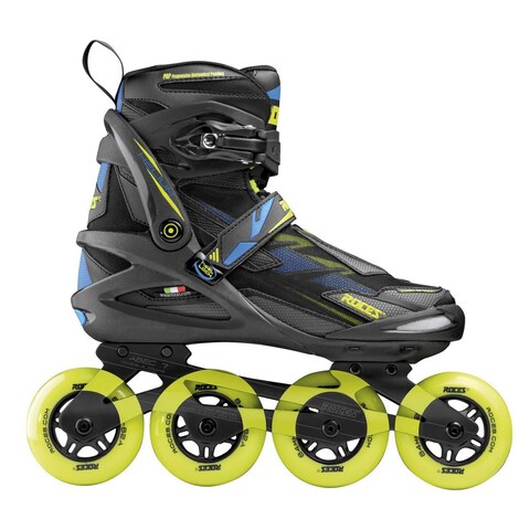 Roces Mens Helium II TIF Lightweight Breathable Adjustable Fitness Sporty Outdoor Four 84mm Wheel Inline Racing Skates with Easy Entry System  Invisible Frame